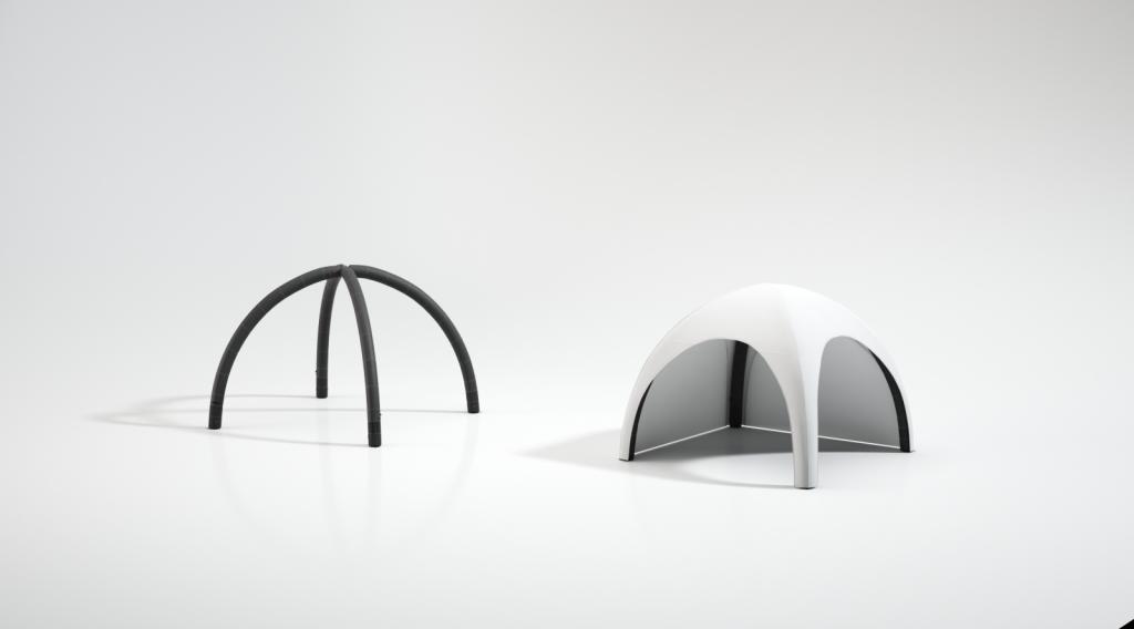 Nafukovací prezentační stan Air Tent Premium 3 x 3m bez potisku, konstrukce