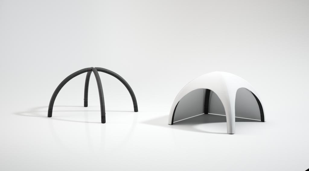 Nafukovací prezentační stan Air Tent Premium 4 x 4m bez potisku, konstrukce