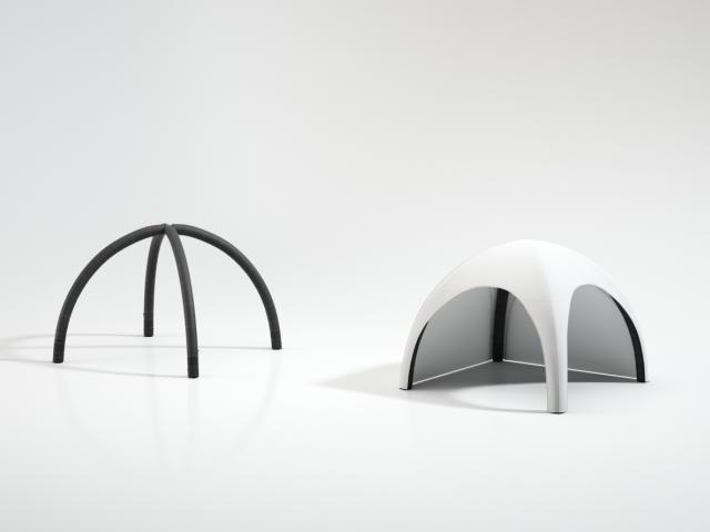 Nafukovací prezentační stan Air Tent Premium 3 x 3m bez potisku, konstrukce