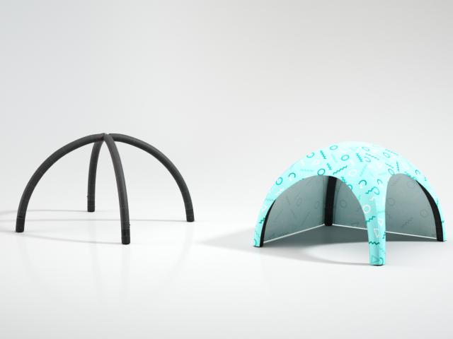 Nafukovací prezentační stan Air Tent Premium 4 x 4m s potiskem, konstrukce