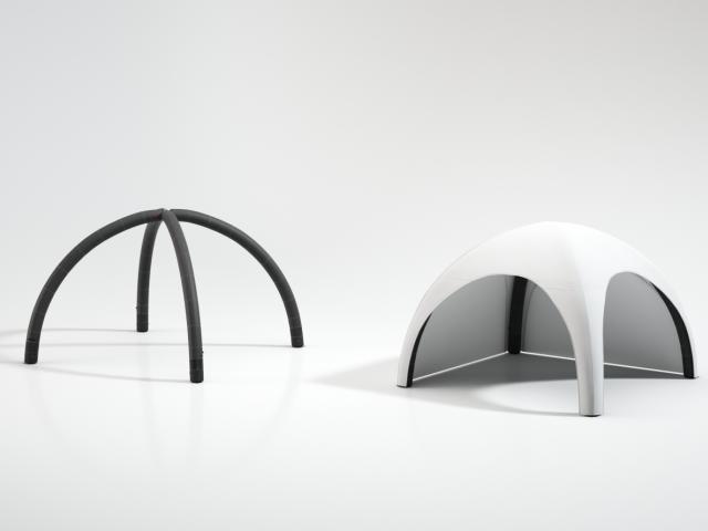 Nafukovací prezentační stan Air Tent Premium 4 x 4m bez potisku, konstrukce