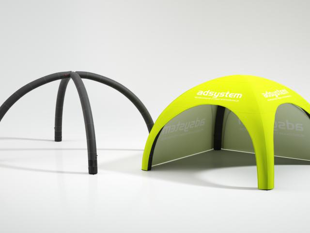 Nafukovací prezentační stan Air Tent Premium 6 x 6m s potiskem, konstrukce