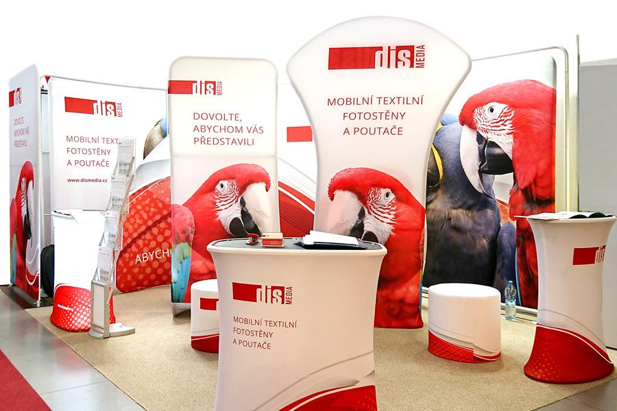 Mobilní fotostěny a poutače s textilní výplní Vario