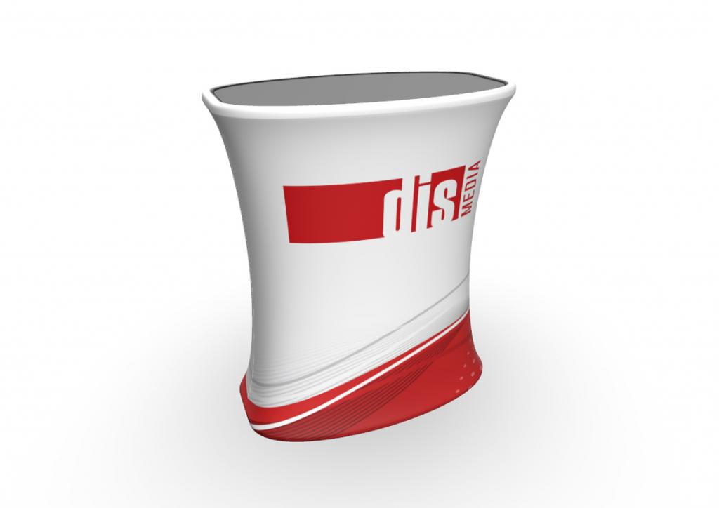 Prezentační stolek adTribune "Big Quick" s pístovým mechanismem