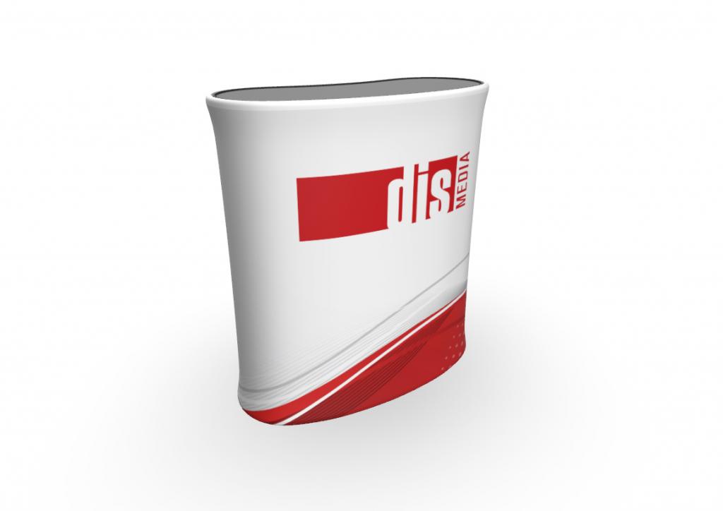 Prezentační stolky a pulty s textilní výplní