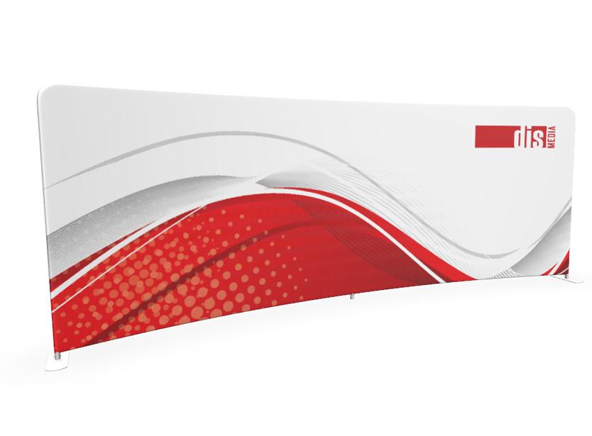 Prezentační prohnutá textilní fotostěna Vario FV11 600 cm