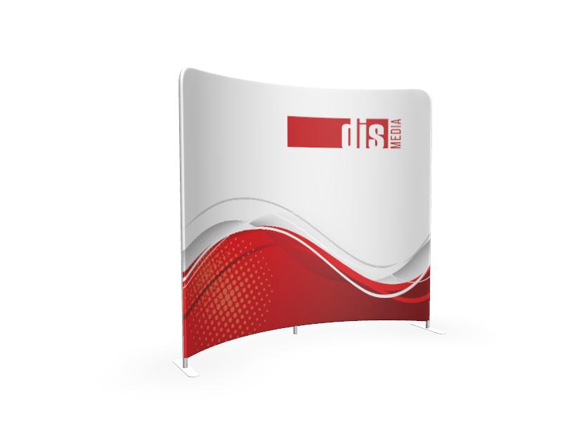 Prohnutá textilní stěna Vario Light  V11