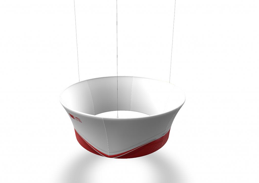 Závěsné textilní poutače