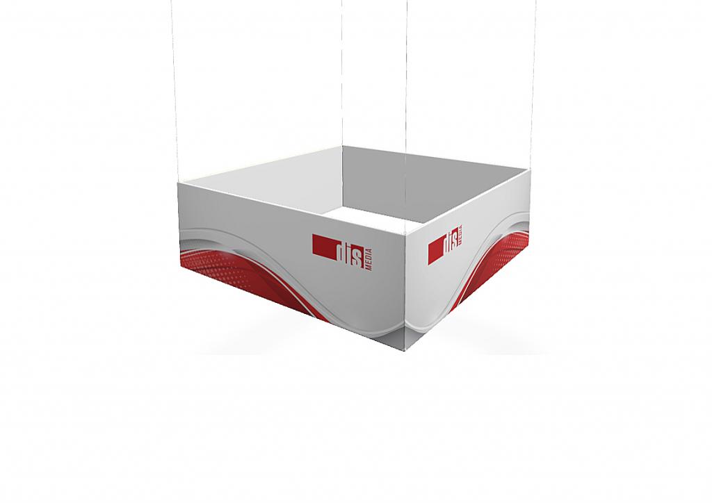 Závěsný textilní poutač Vario V33 Quadfloat