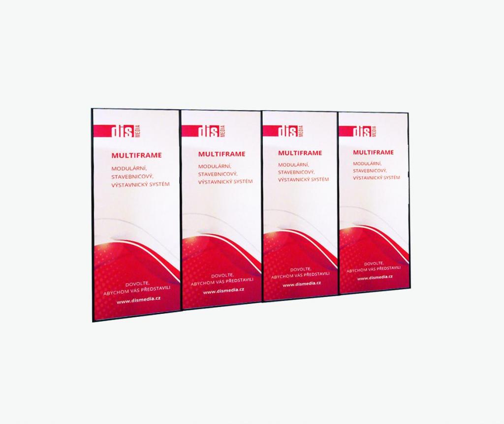 Výstavní stánek Multiframe 400 x 250 cm - tisk
